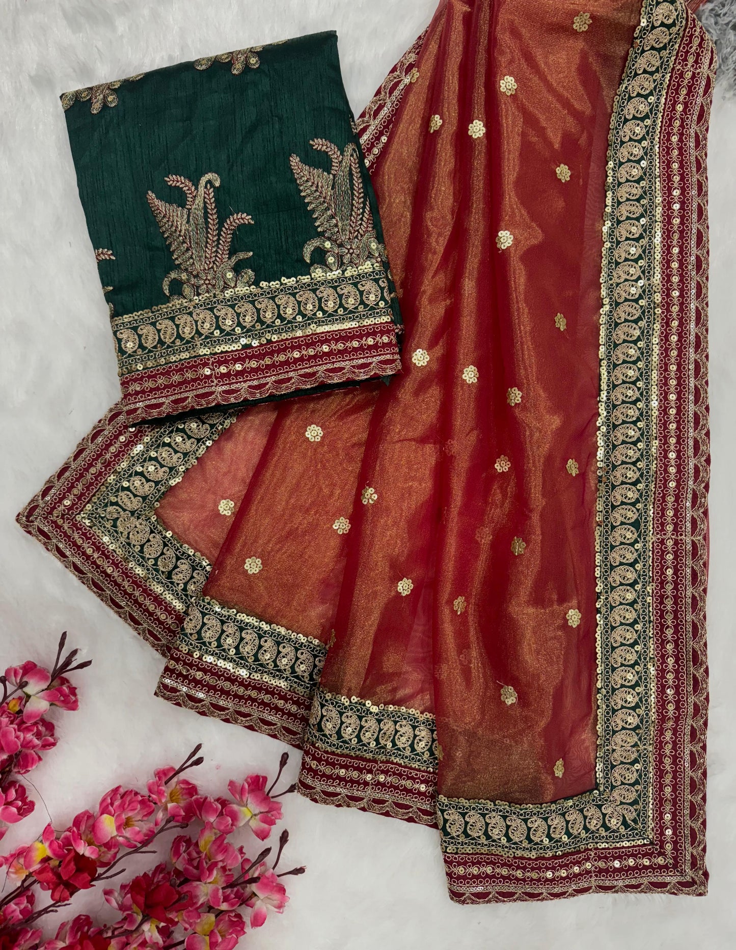 Banarsi crush Saree