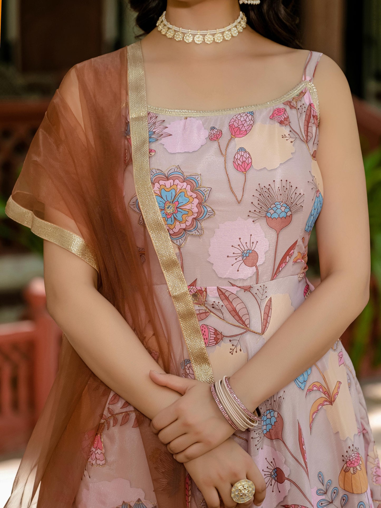 EXCLUSIVE 3 PIECES KURTI, PLAZZO & DUPATTA