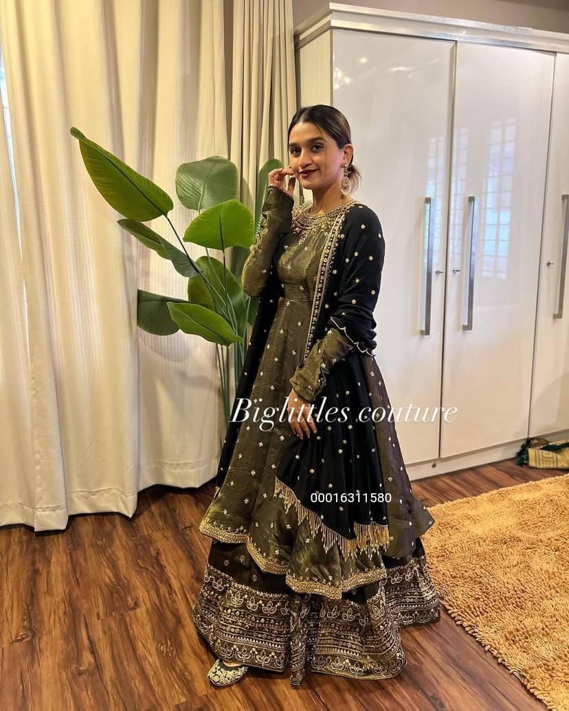 Chinon Silk kurti & Lehanga