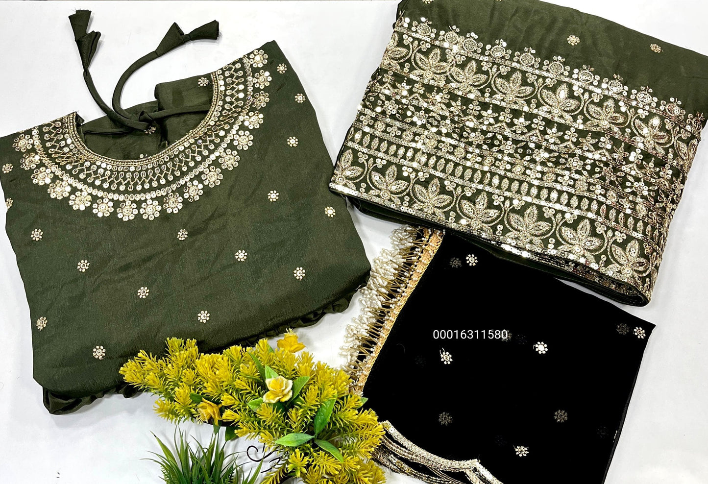 Chinon Silk kurti & Lehanga