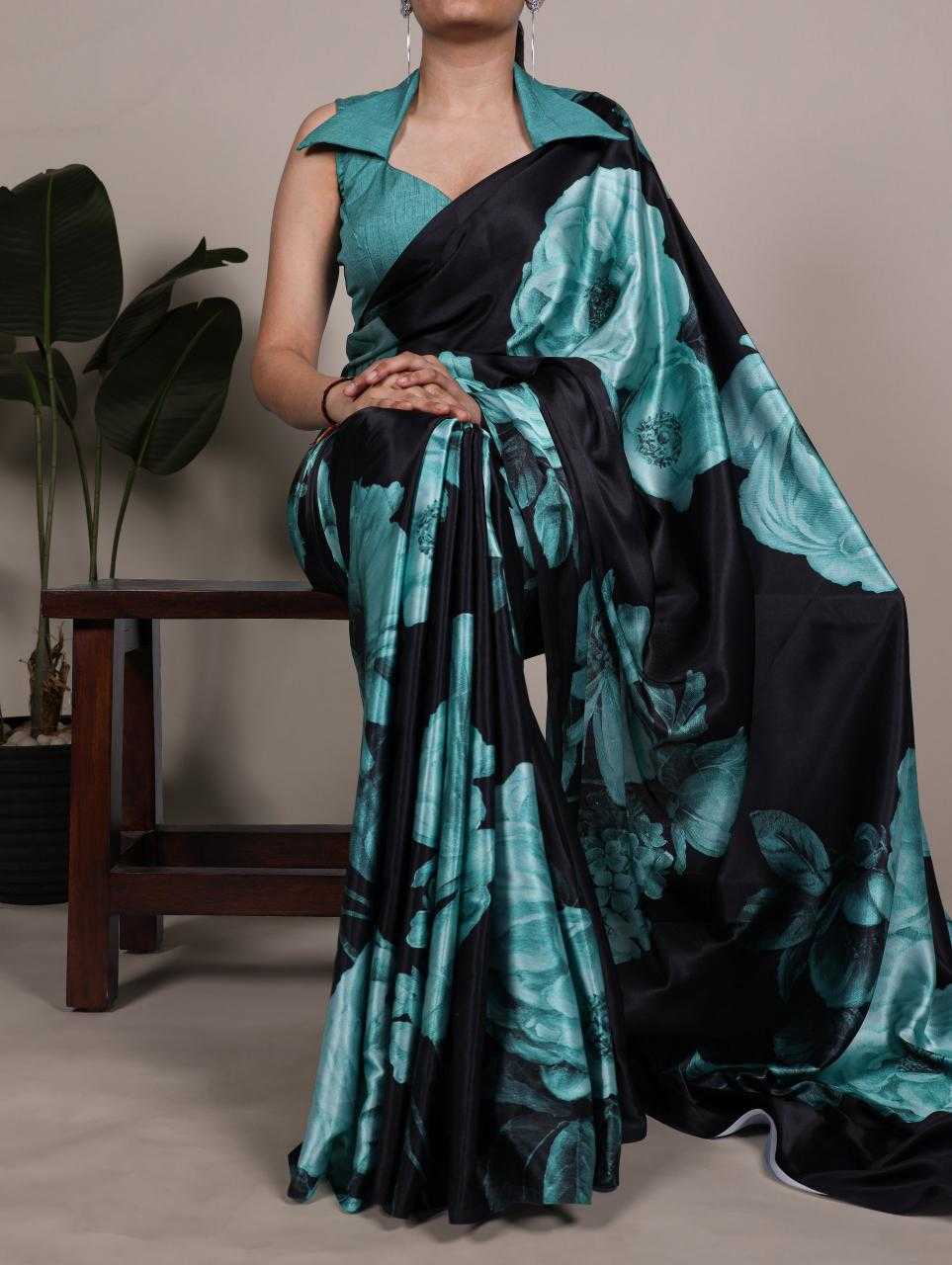 Satin Silk Saree - KE-79501