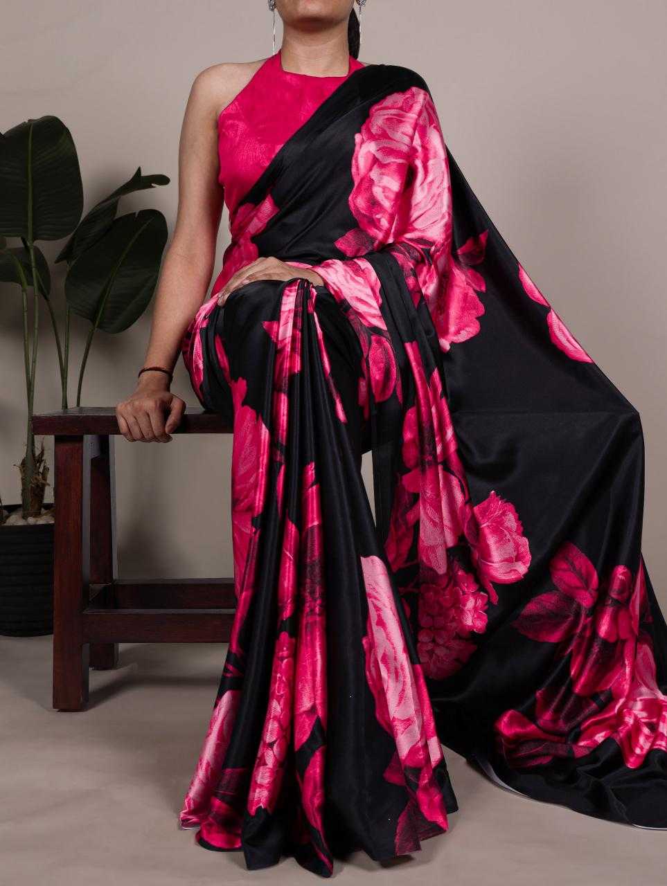 Satin Silk Saree - KE-79501