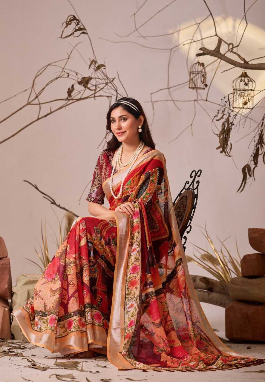 Linen Cotton Saree