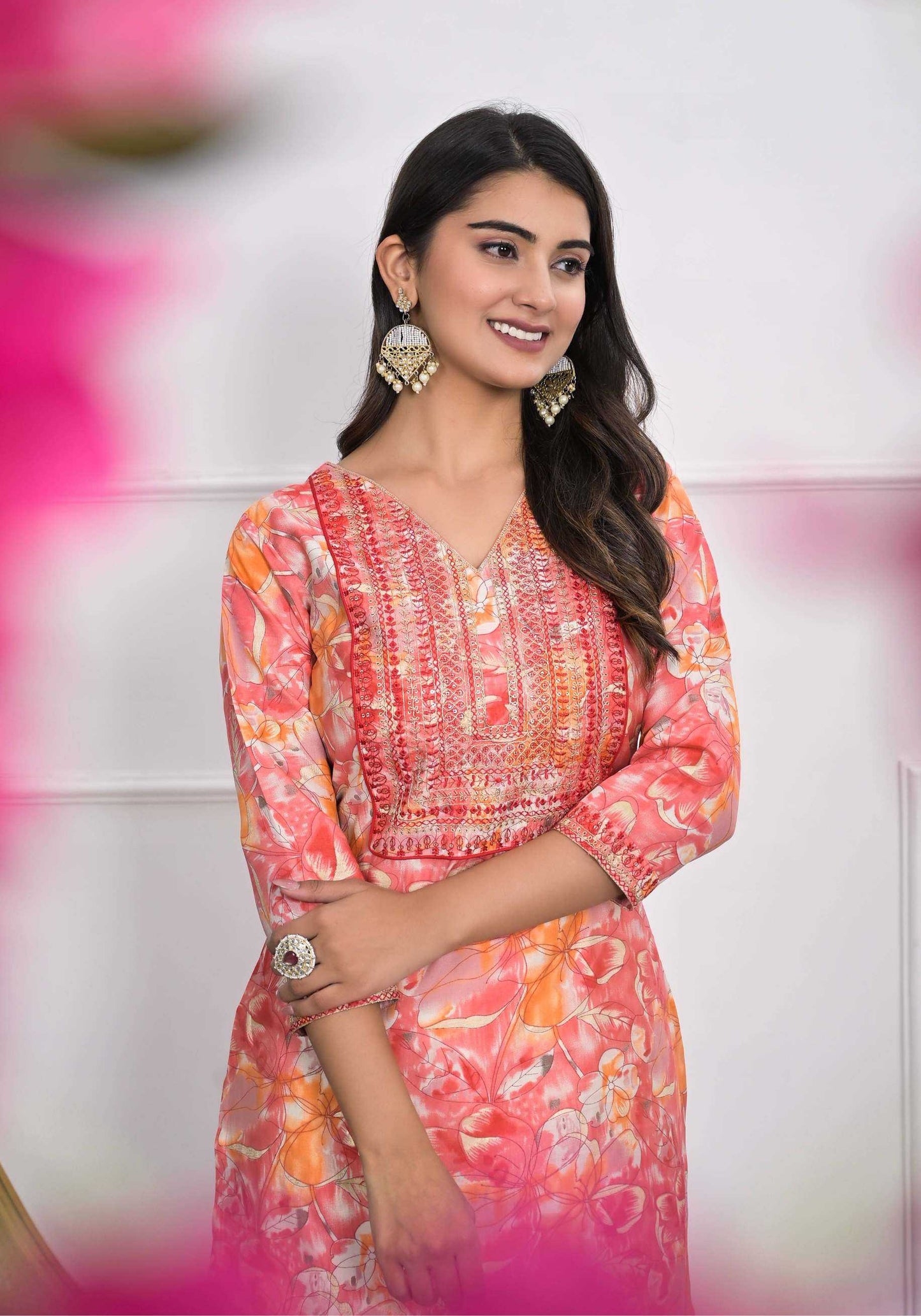 Chanderi Soft kurti