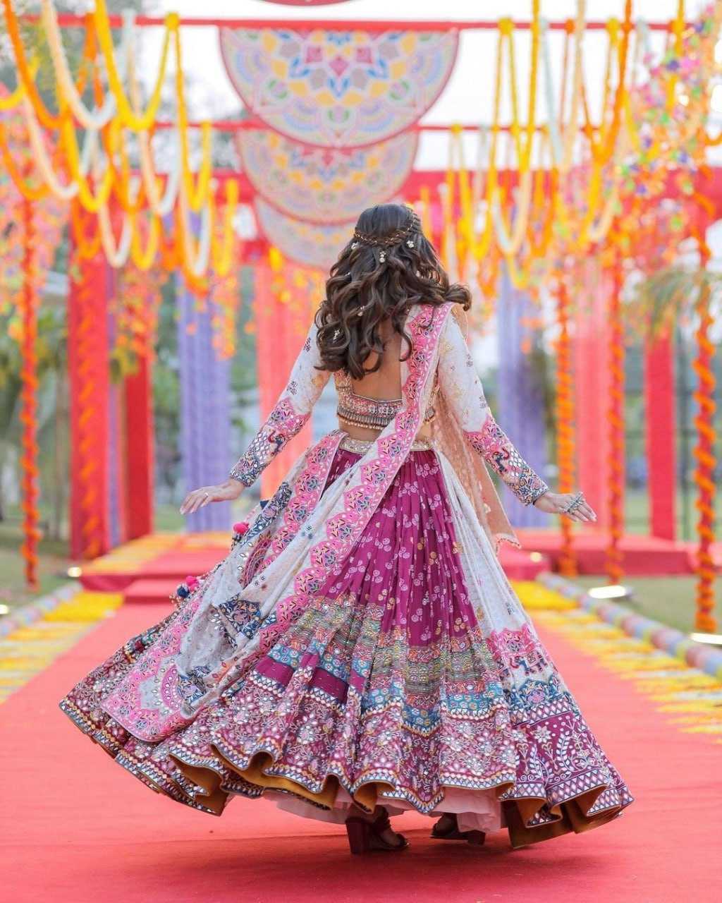Digital Print Lehanga choli