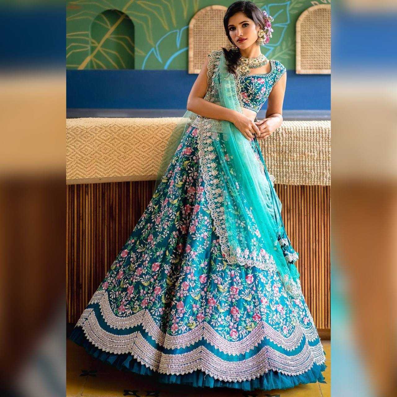 Silk Butterfly Lehenga