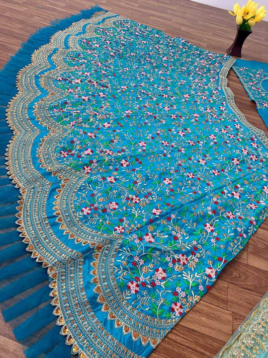 Silk Butterfly Lehenga