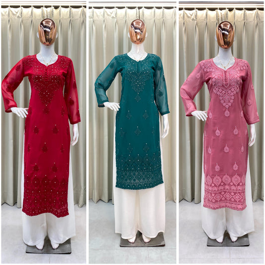 DESIGNER KURTI WITH PLAZO