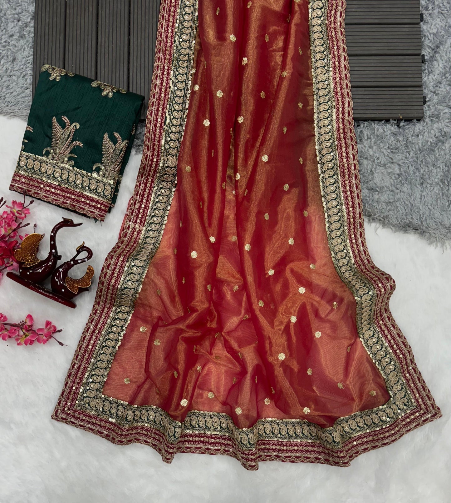 Banarsi  crush Saree