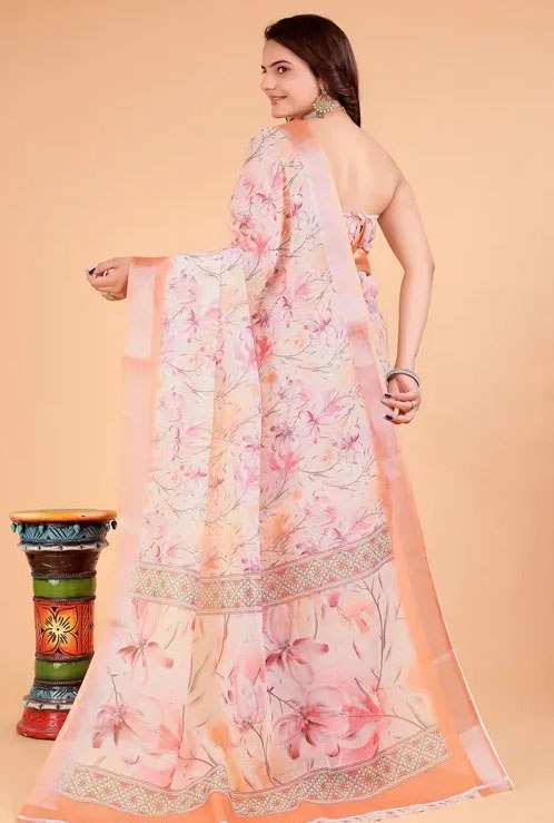 Linen Beautiful Saree - KESH632 1050