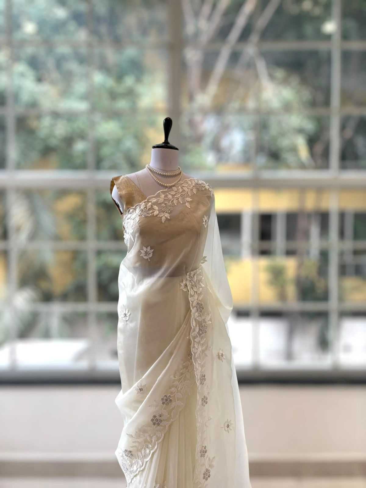 Pure Organza Gorgeous Saree SKU- KE-78014