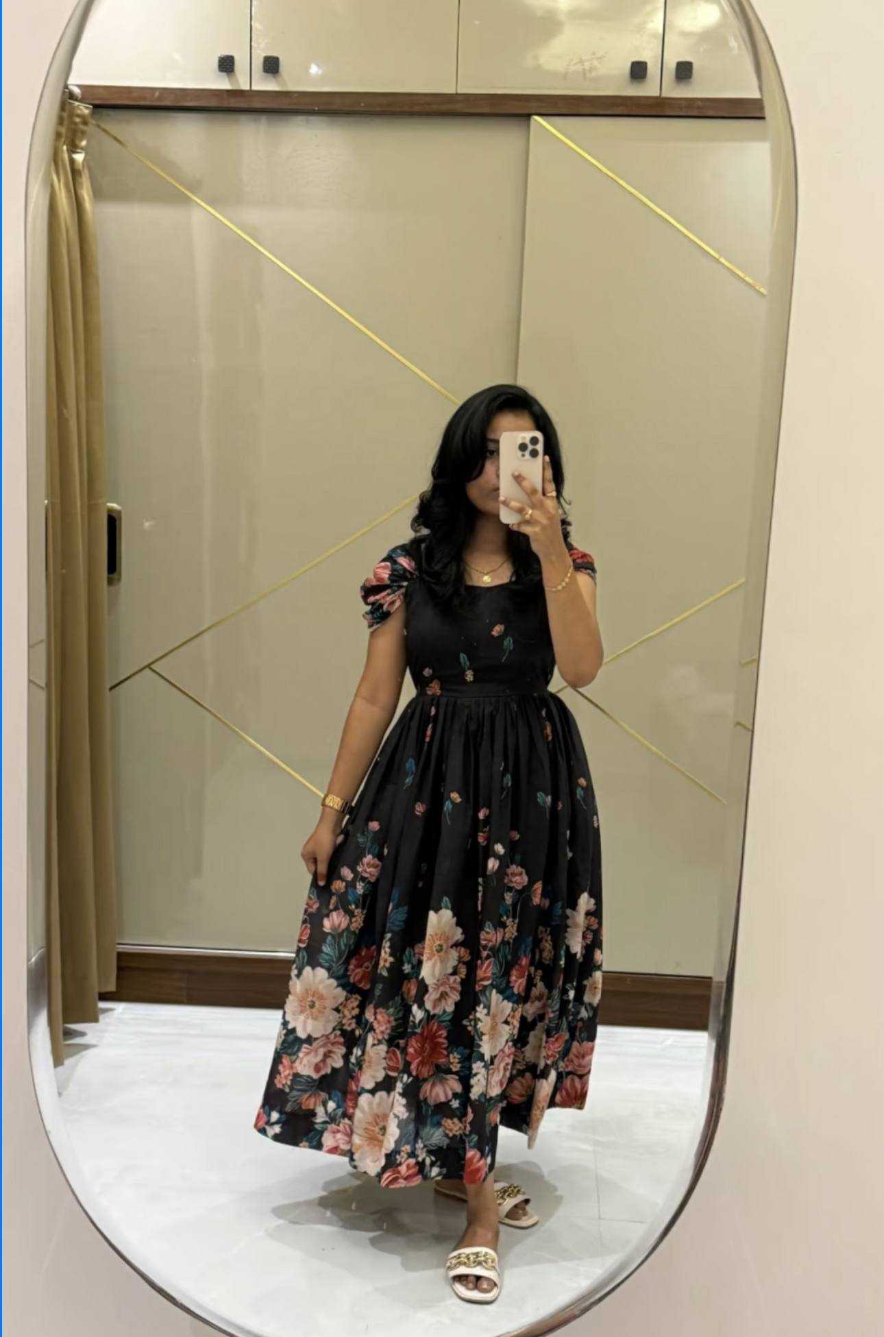 Faux Georgette Dress KE-83543