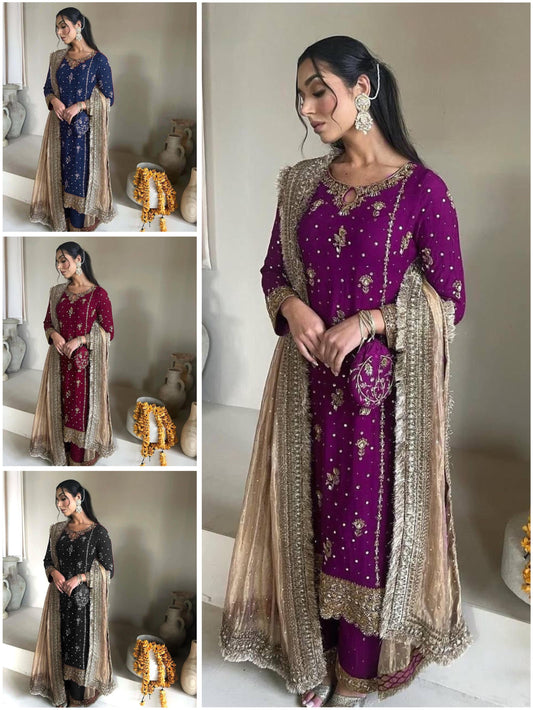 Fancy Faux Georgette Set