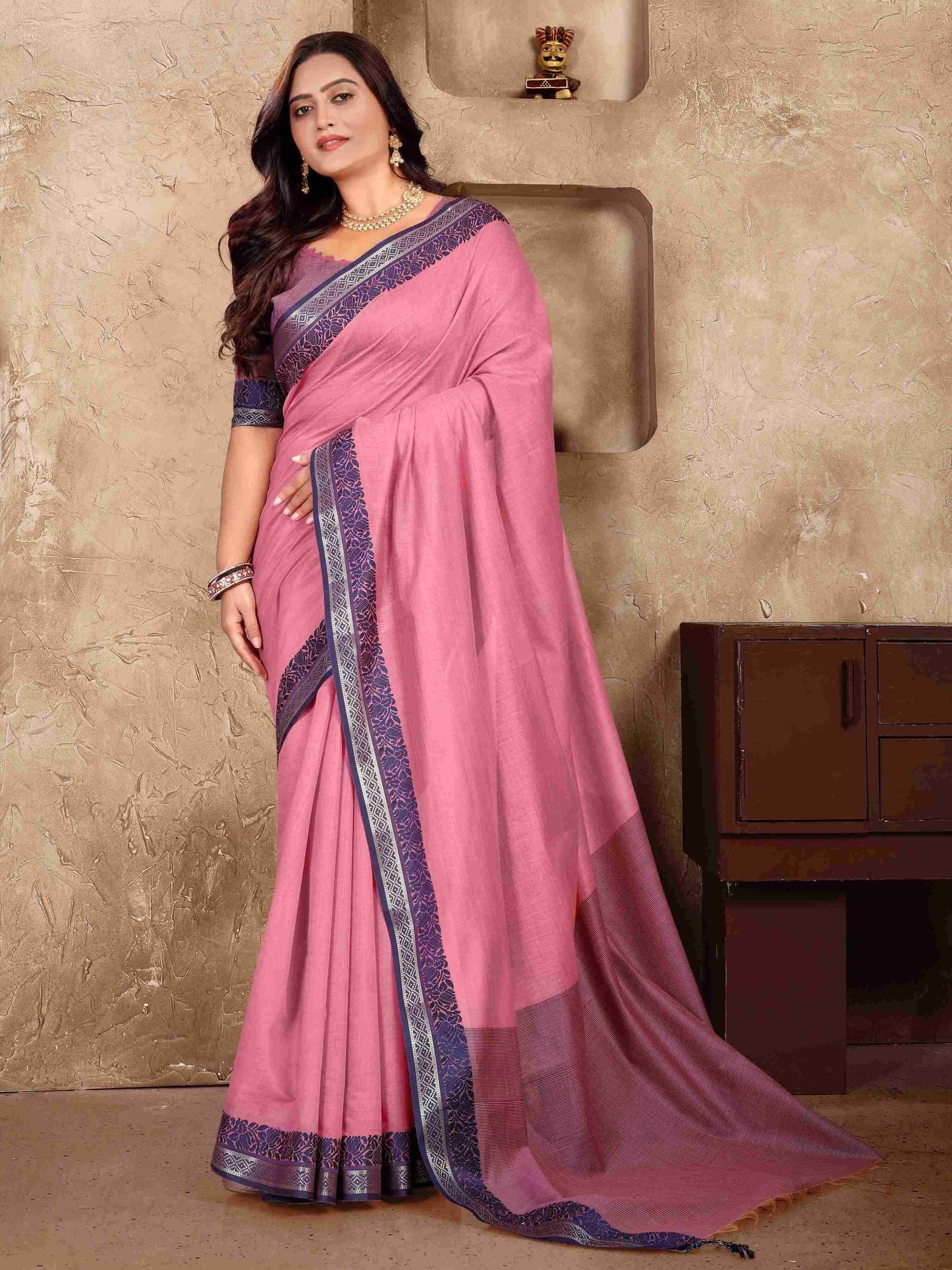 Fancy Silk Saree KE-48402