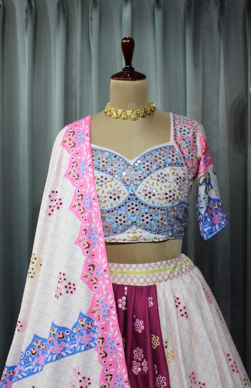 Digital Print Lehanga choli