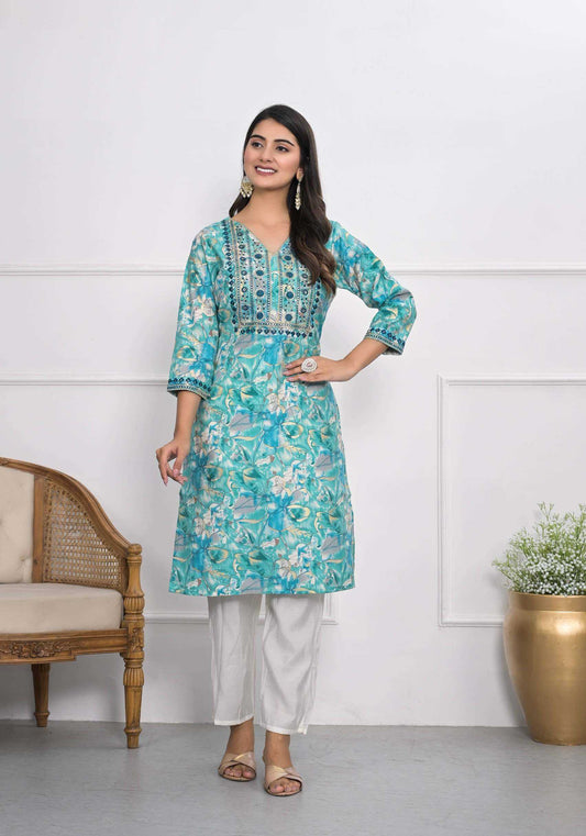 Chanderi Soft kurti